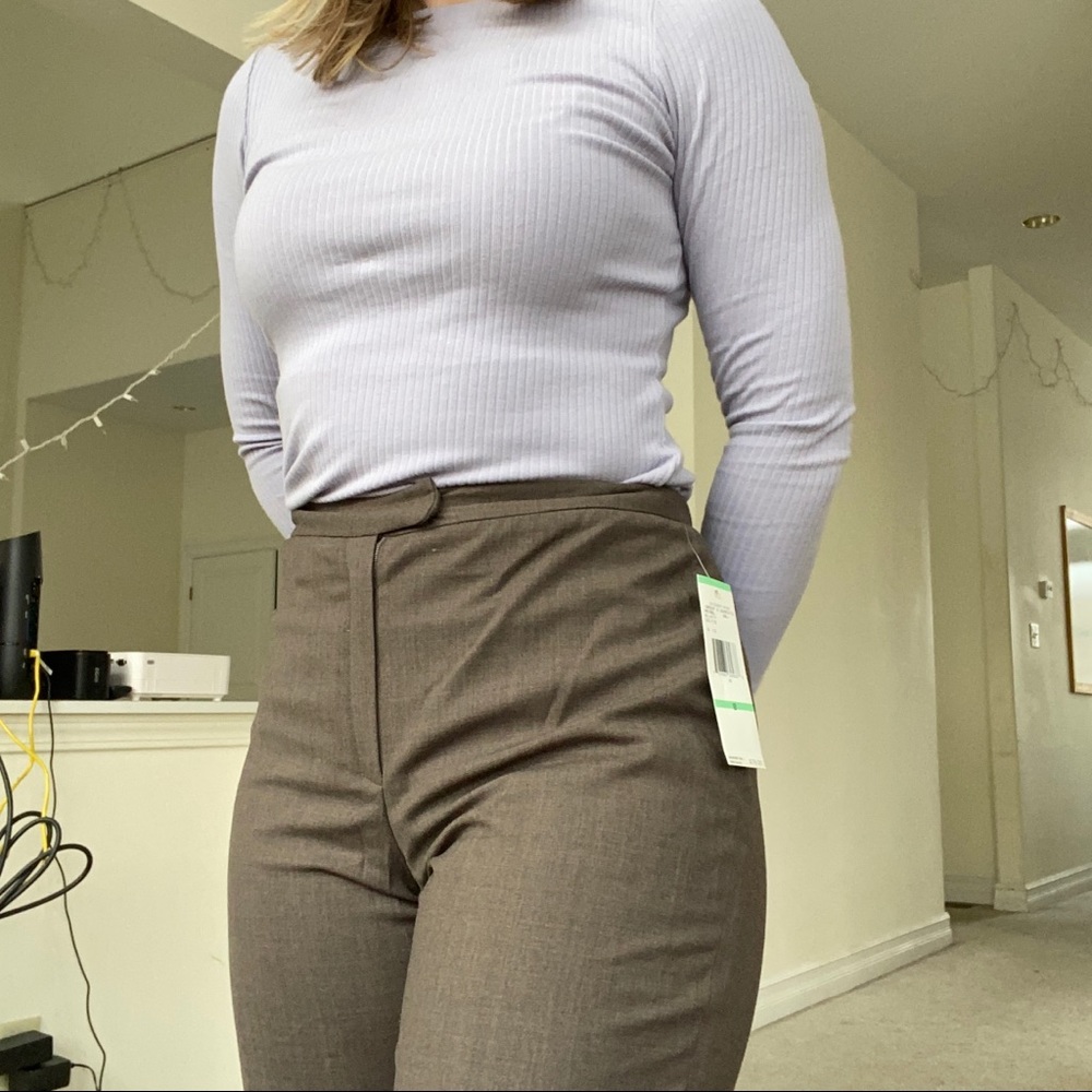 Nwt Wool High-Waisted Trousers - image 1